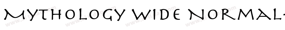 Mythology Wide Normal字体转换